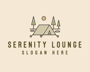 Tent Outdoor Camping  logo design