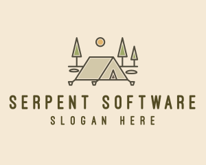 Tent Outdoor Camping  logo design