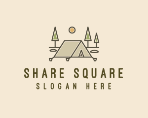 Tent Outdoor Camping  logo design