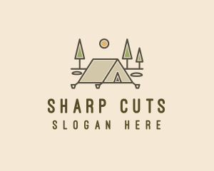 Tent Outdoor Camping  logo design