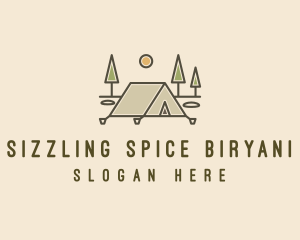 Tent Outdoor Camping  logo design