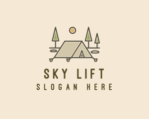 Tent Outdoor Camping  logo design