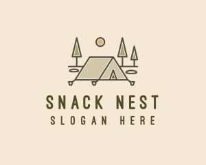 Tent Outdoor Camping  logo design