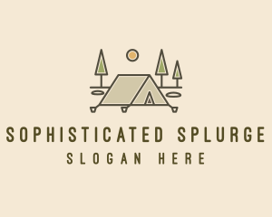 Tent Outdoor Camping  logo design