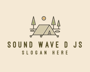 Tent Outdoor Camping  logo design