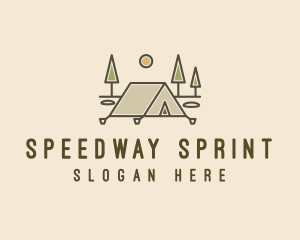 Tent Outdoor Camping  logo design