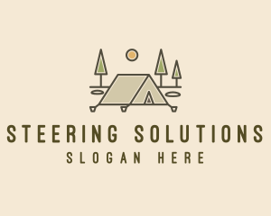 Tent Outdoor Camping  logo design