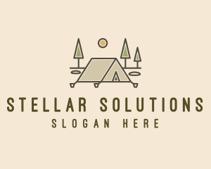 Tent Outdoor Camping  logo design