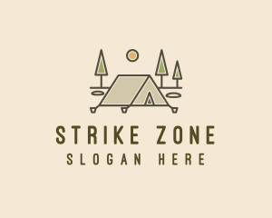 Tent Outdoor Camping  logo design