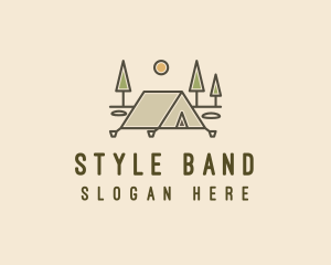 Tent Outdoor Camping  logo design