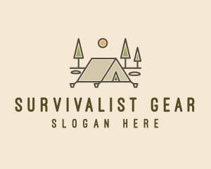 Tent Outdoor Camping  logo design