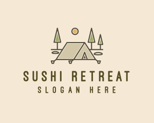 Tent Outdoor Camping  logo design