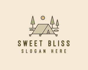 Tent Outdoor Camping  logo design