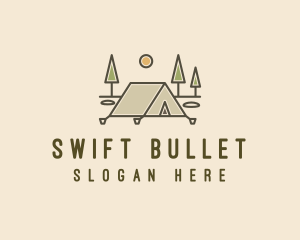 Tent Outdoor Camping  logo design