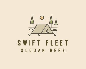 Tent Outdoor Camping  logo design