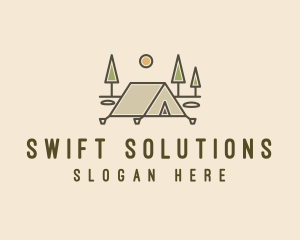 Tent Outdoor Camping  logo design