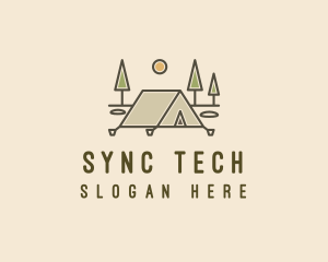 Tent Outdoor Camping  logo design