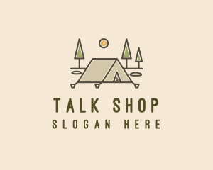 Tent Outdoor Camping  logo design