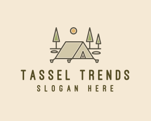 Tent Outdoor Camping  logo design