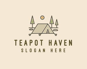 Tent Outdoor Camping  logo design