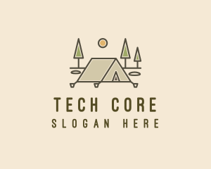 Tent Outdoor Camping  logo design