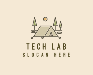 Tent Outdoor Camping  logo design