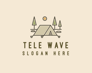 Tent Outdoor Camping  logo design