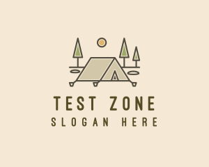 Tent Outdoor Camping  logo design