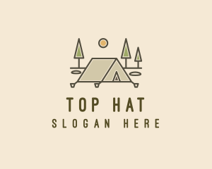 Tent Outdoor Camping  logo design