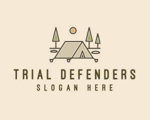 Tent Outdoor Camping  logo design