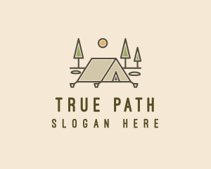 Tent Outdoor Camping  logo design