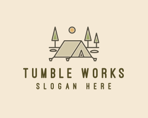 Tent Outdoor Camping  logo design