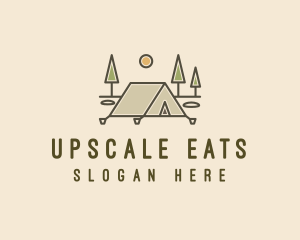 Tent Outdoor Camping  logo design