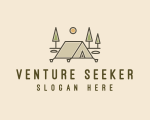 Tent Outdoor Camping  logo design