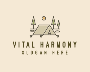 Tent Outdoor Camping  logo design