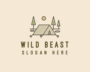 Tent Outdoor Camping  logo design