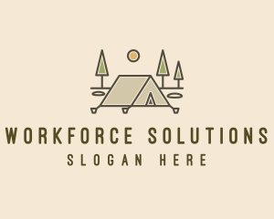 Tent Outdoor Camping  logo design