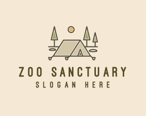 Tent Outdoor Camping  logo design