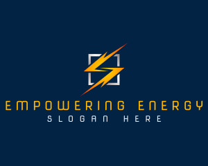 Electricity Power Bolt logo design