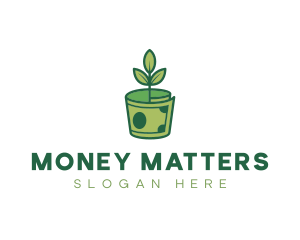 Money Plant Dollar logo design