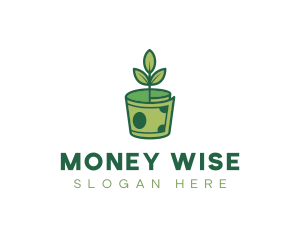 Money Plant Dollar logo design