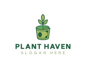 Money Plant Dollar logo design