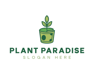 Money Plant Dollar logo design