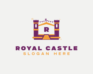 Castle Bounce House Party logo design