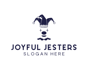 Jester Clown Joker logo design