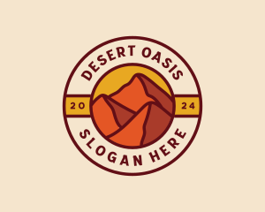 Desert Dune Mountain logo design