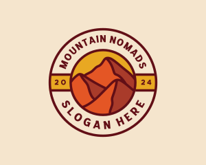 Desert Dune Mountain logo design