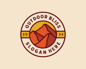 Desert Dune Mountain logo design