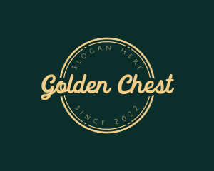 Golden Script Wordmark logo design