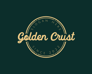 Golden Script Wordmark logo design